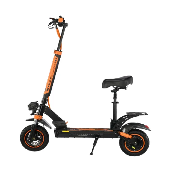 Kugoo D11 Plus electric scooter with removable seat side view