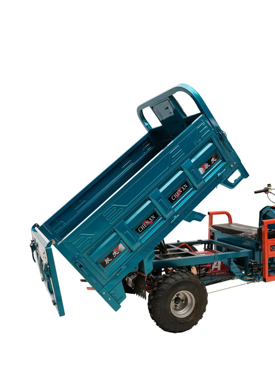 Large open cargo box of 1.6 MTR electric cargo tricycle