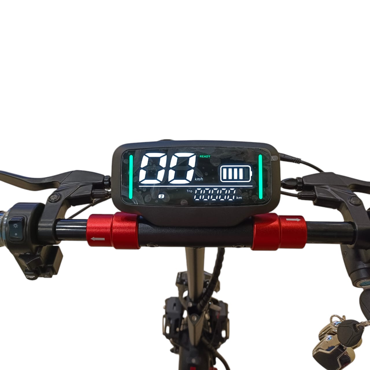 A1S LCD speedometer display close-up