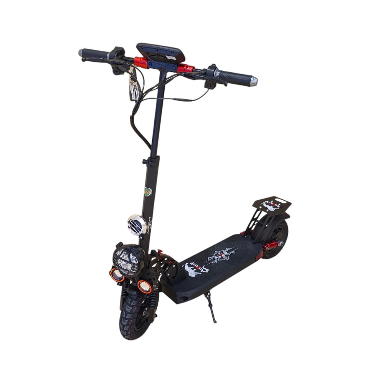 A1S 2000W Foldable E-Scooter front three-quarter view