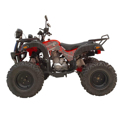 250cc petrol quad bike right side profile with heavy-duty off-road tires