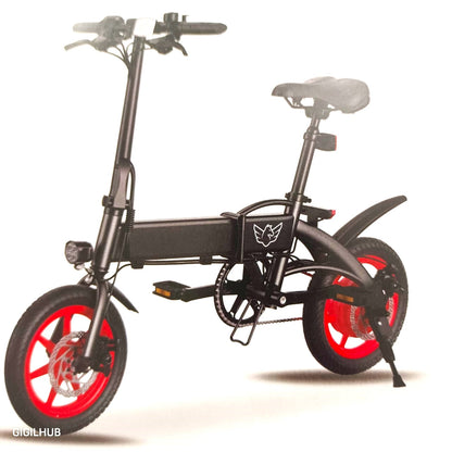 C19 Single Seater Foldable E-Bike with Pedals - RockFlock