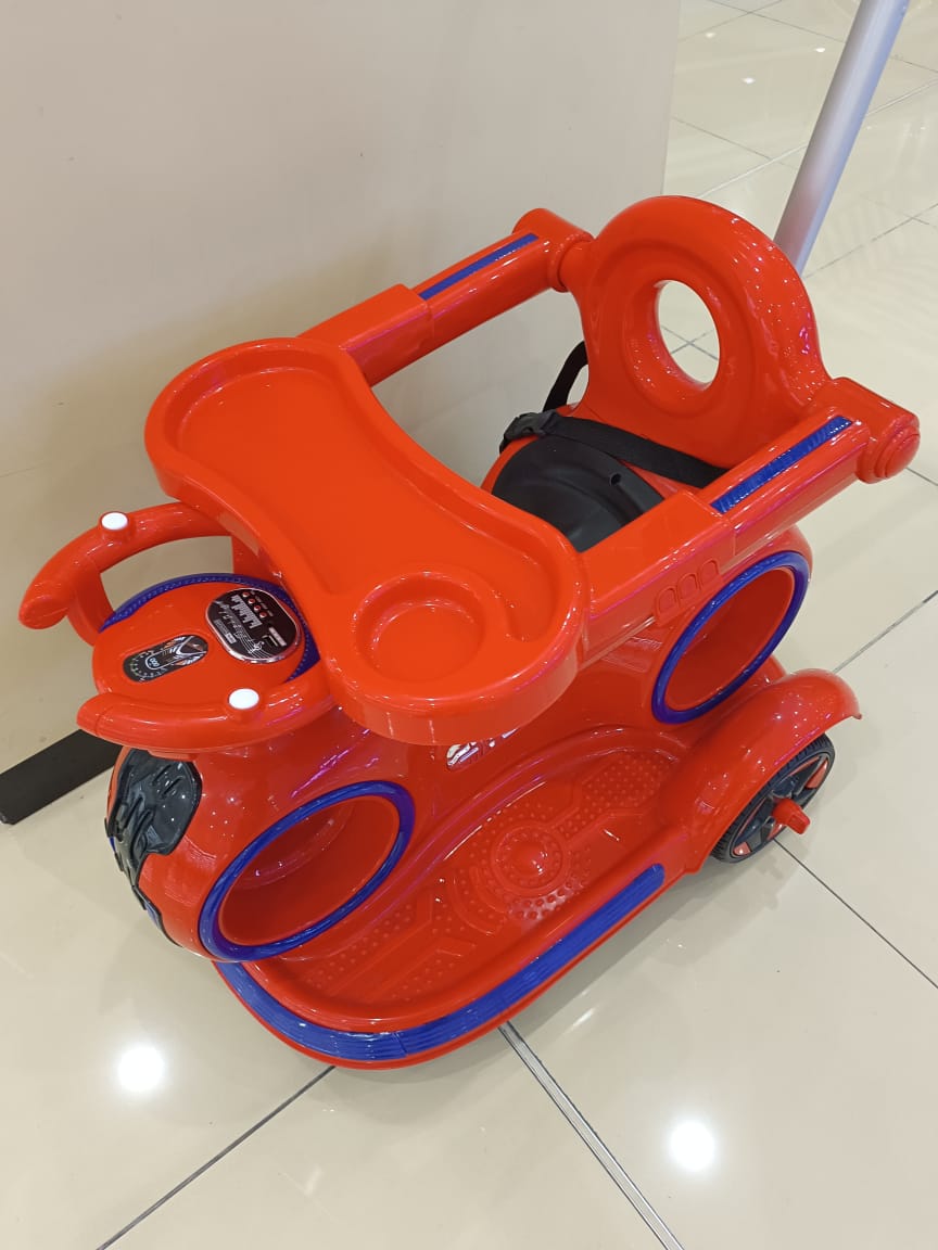 Baby Electric cum Manual Stroller cum Electric Motor Bike (Remote control Enabled)
