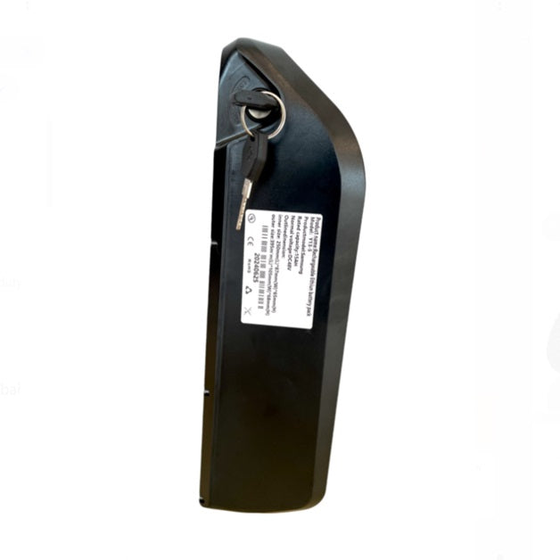 48V 15Ah detachable lithium battery pack for S1 Pedal Assisted Fat Tires E-Bike with manual key lock