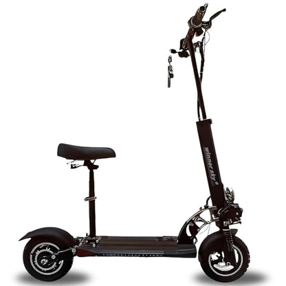 Winner Sky E10-T13 Plus E-Scooter right side profile with foldable alloy frame and removable adjustable seat