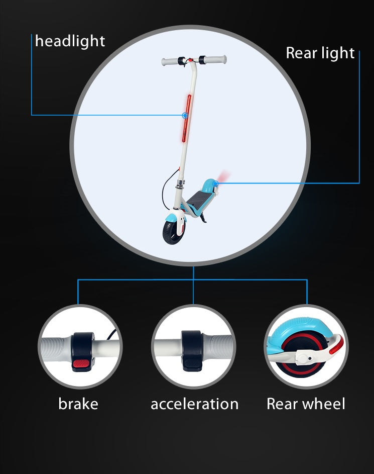 E-31 Foldable kids E-Scooter, Guide pic