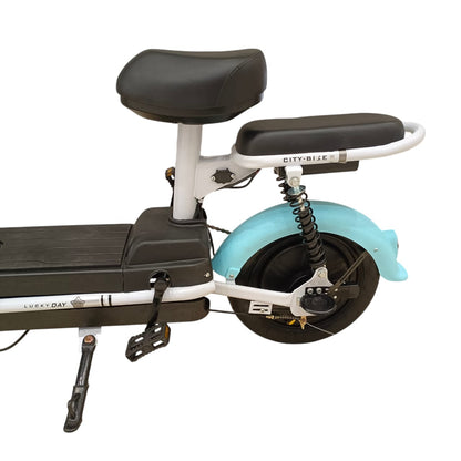 RockFlock W4 Two Seater Pedal Assisted E-Bike with Front Basket
