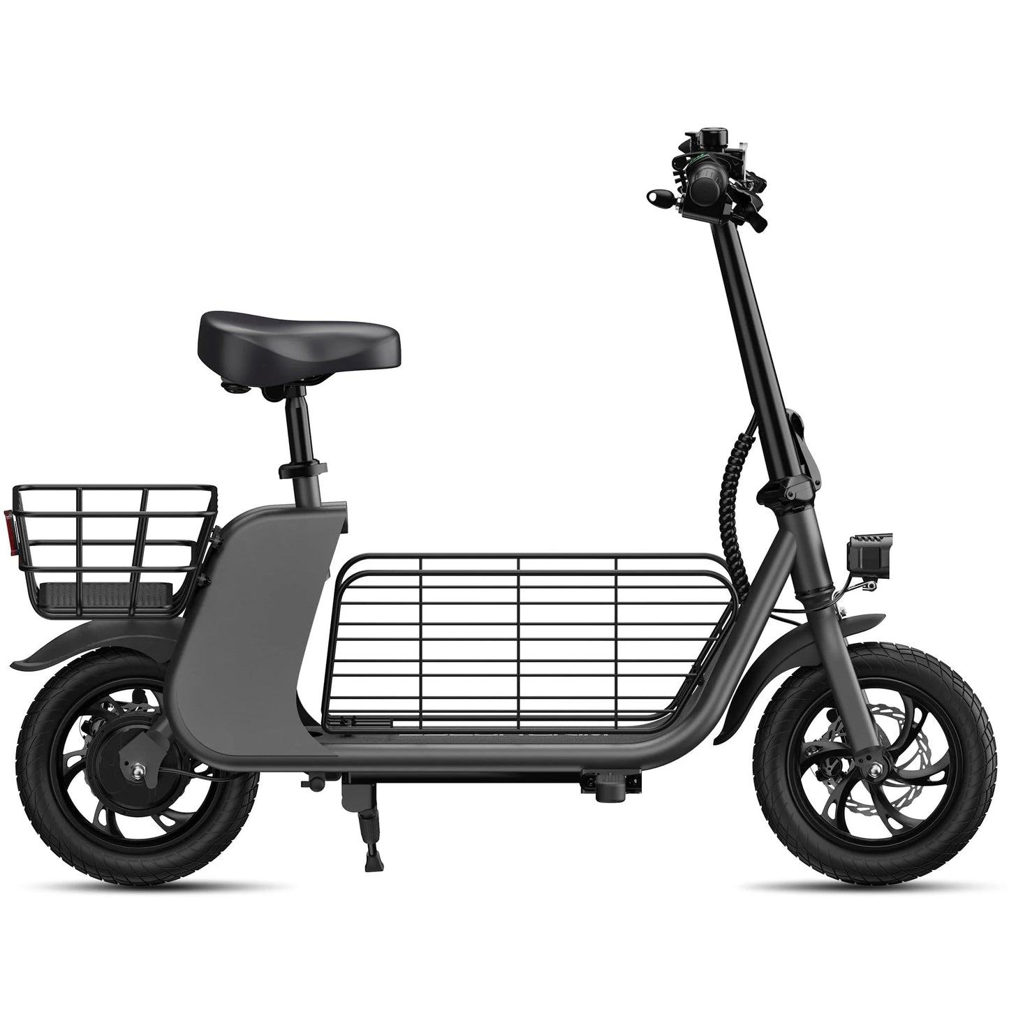 WindHorse C2 Foldable E-Scooter with Front & Rear Storage Baskets