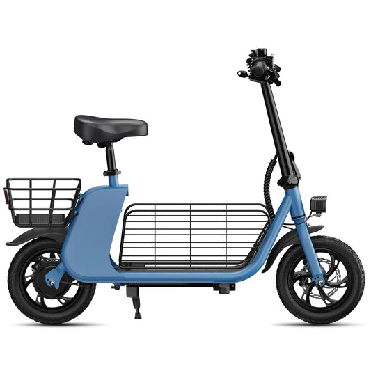 WindHorse C2 Foldable E-Scooter with Front & Rear Storage Baskets