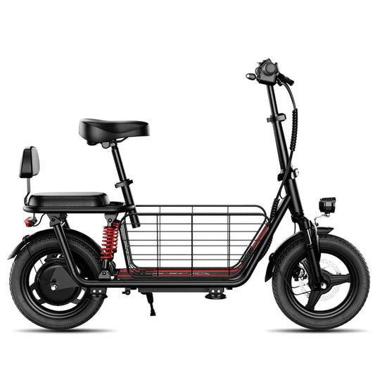 Windhorse C3 Dual Seat E-Bike with Storage Basket
