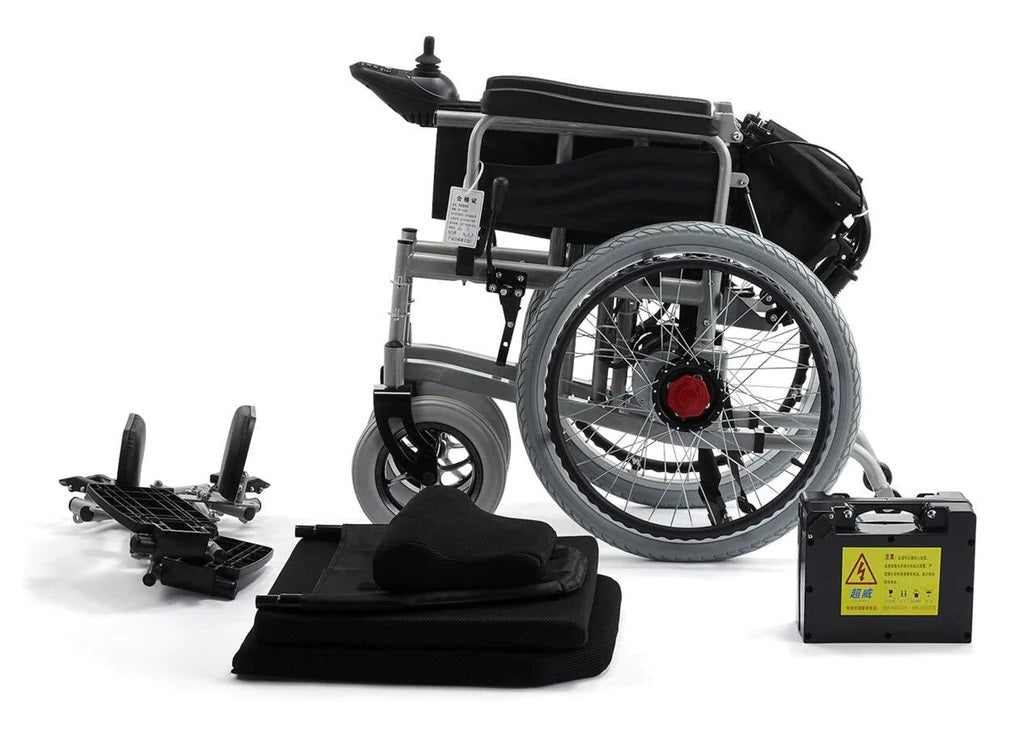 CN-6005 automatic wheel chair cum medical scooter, folding collage view