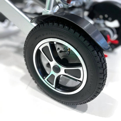 CN-6012 Remote control enabled Electric Wheel Chair -Rear Tire view