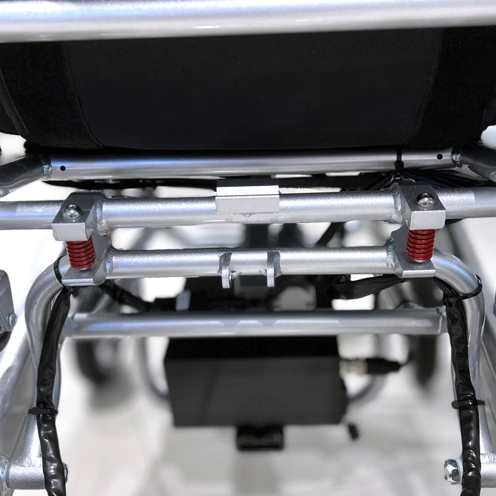 CN-6012 Remote control enabled electric wheel chair- back side view a