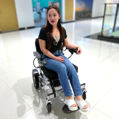 CN-6012 Remote control enabled electric wheel chair, demo view