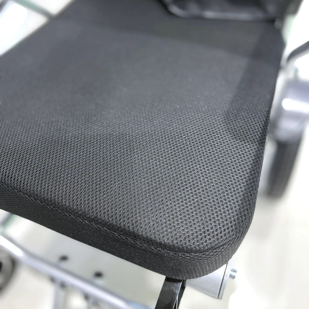 CN-6012 remote control enabled electric wheel chair, seat view