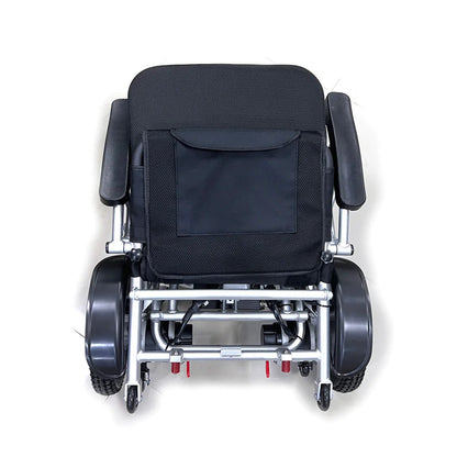 CN-6012 remote control enabled electric wheel chair, folding view