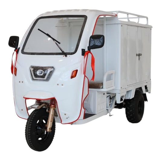 CD-1 Commercial Electric Cargo Delivery Trike with Lockable Rear Storage Cabinet