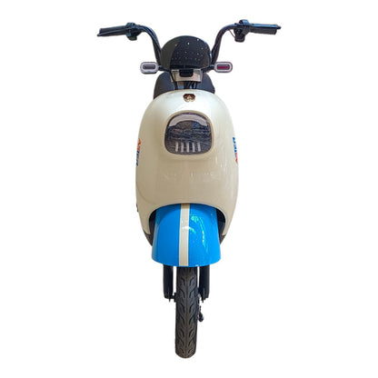 D-01 dual seater e-bike for adults front view with LED headlight