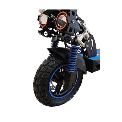E10 Pro Foldable E-Scooter with Seat dual front suspension and LED headlights
