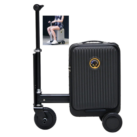 Electric Ride-On Suitcase 20L Black side view