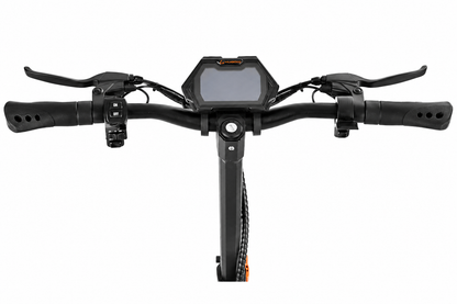 KUGOO F1 Pro electric scooter handlebar with LCD display and brake controls