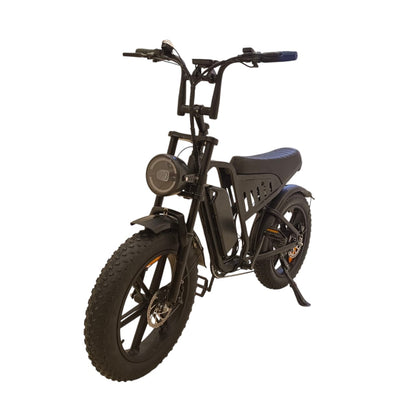 F6 Fat Tire Electric Bike Front Three-Quarter View