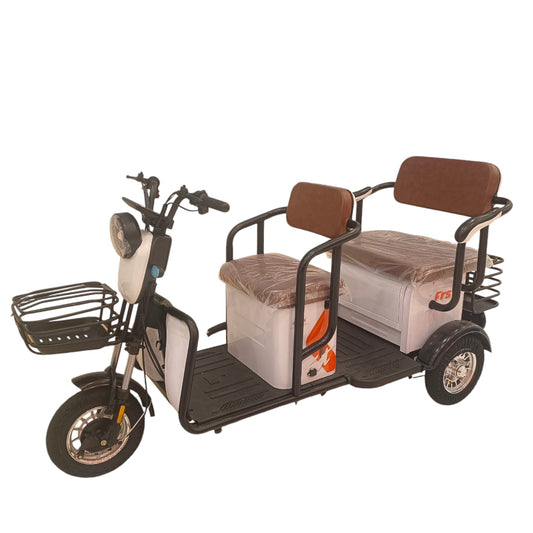 F7B Tri-Wheel Multi-Seater Family Buggy with Rear Luggage Box front three-quarter view