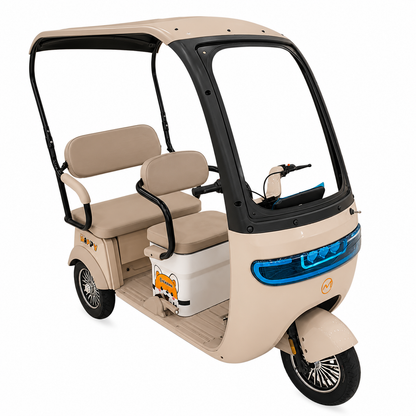 F7C family buggy with roof front three-quarter view