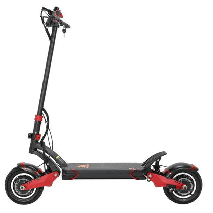Kugoo G1 Dual Motor Off-Road E-Scooter with Powerful Battery side view featuring dual 1000W motors, 52V battery and 10-inch tubeless tires