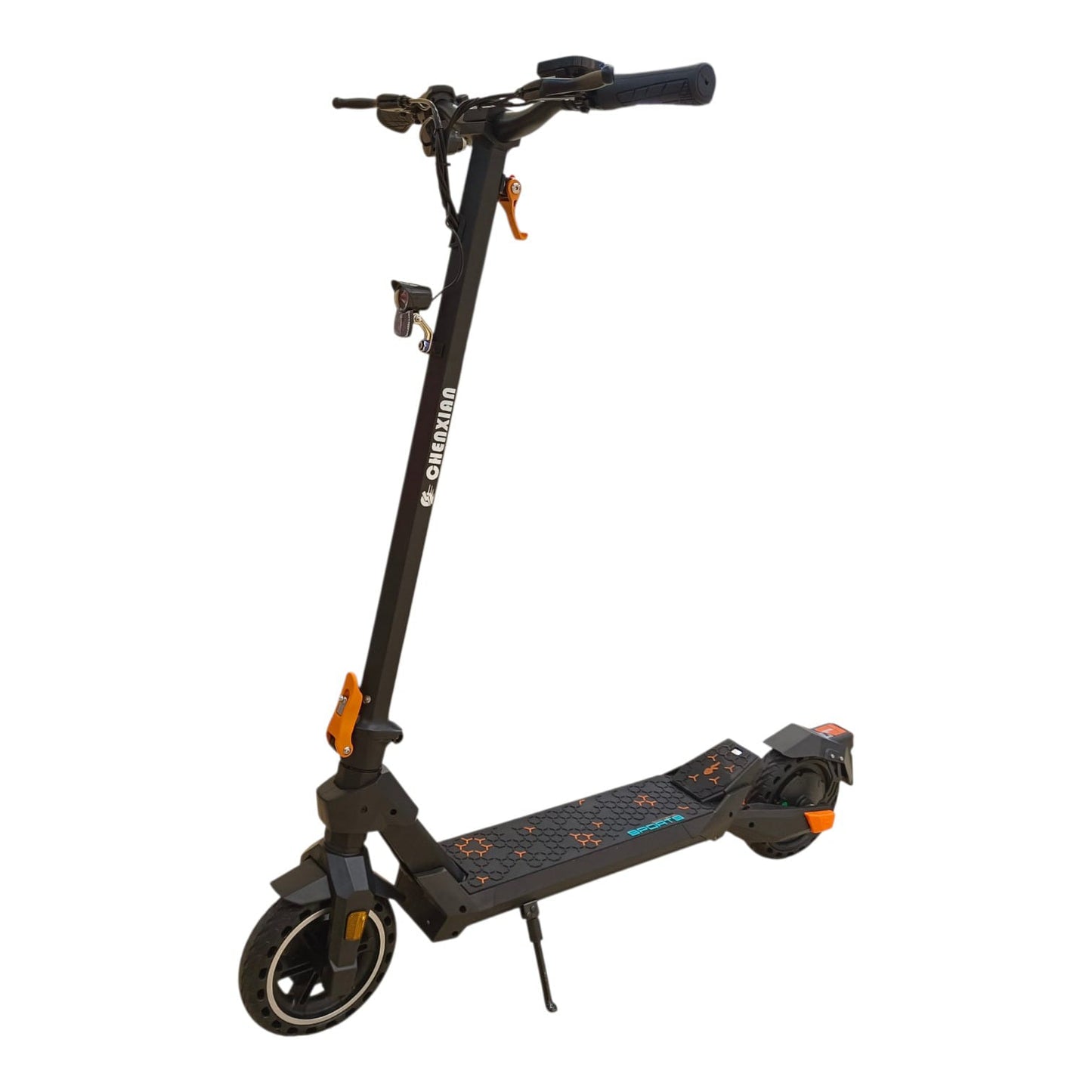 Chenxian G1 lightweight foldable electric scooter with solid tires angled view