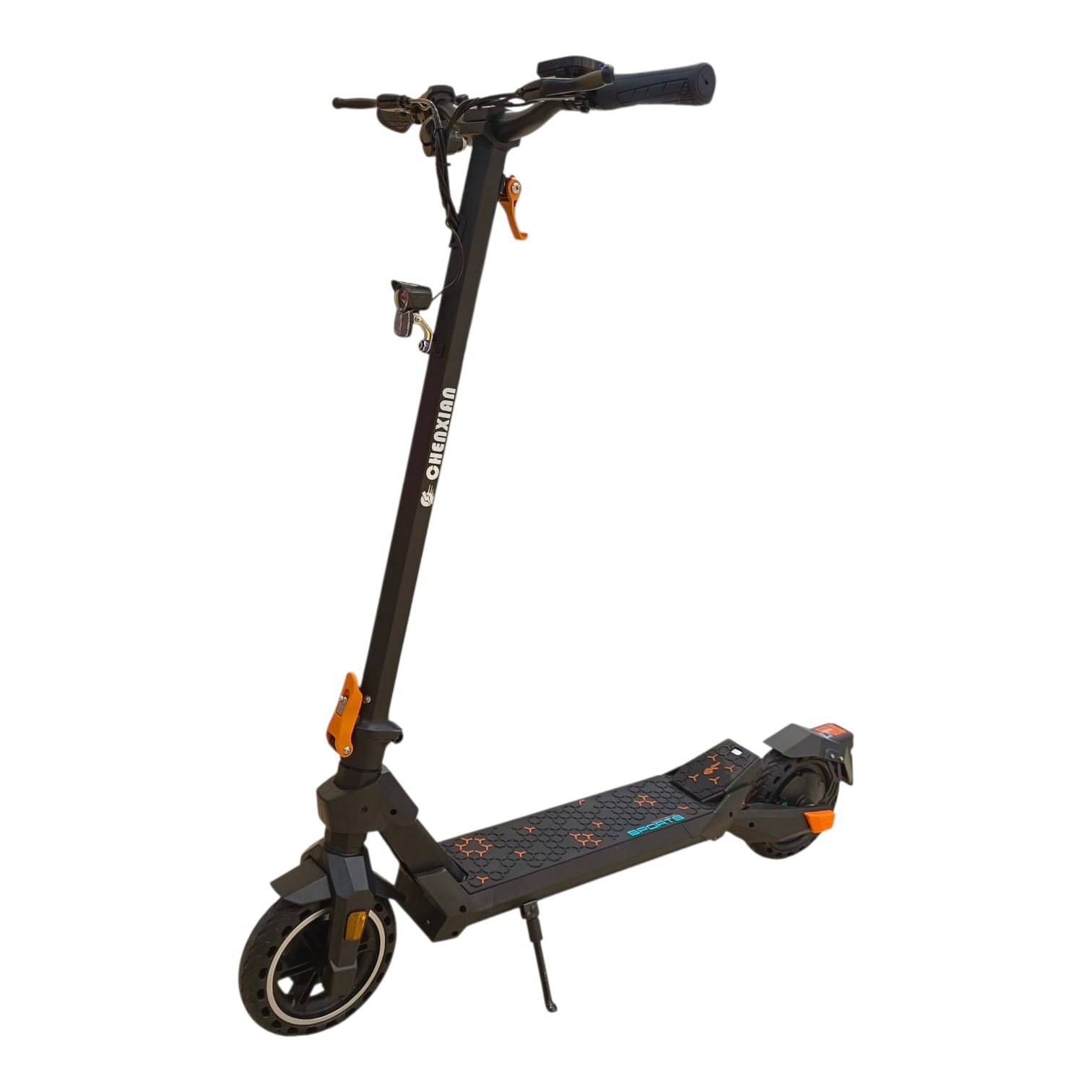 Chenxian G1 lightweight foldable electric scooter with solid tires angled view