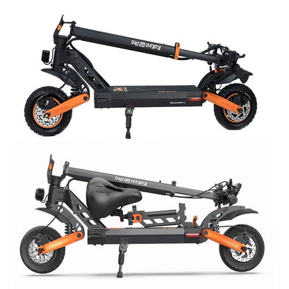 Kugoo G2 Pro folded electric scooter for compact transport and storage