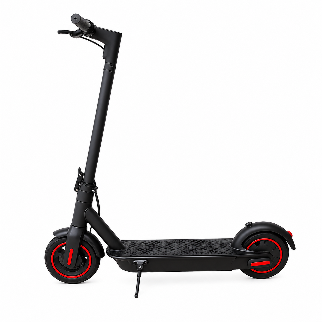 G30 MAX Foldable Electric Kick Scooter black with red accents side view lightweight commuter scooter