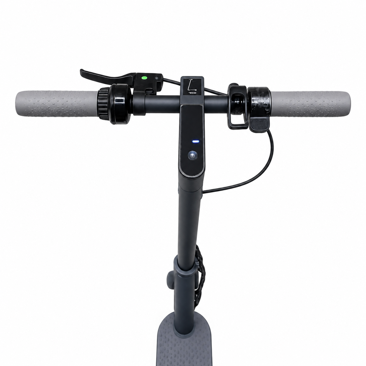 G30 MAX Foldable Electric Kick Scooter handlebar with LCD display, throttle and brake controls