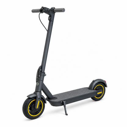  G30 MAX Foldable Electric Kick Scooter grey front angle view with 10-inch inflatable tyres