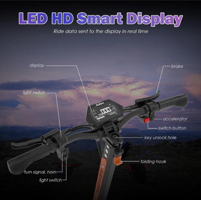 Kugoo G3 Pro – Ergonomic Handlebar Controls