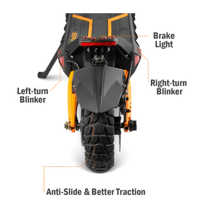 Kugoo G3 Pro – Rear tire, Brake Light & Turn Signals