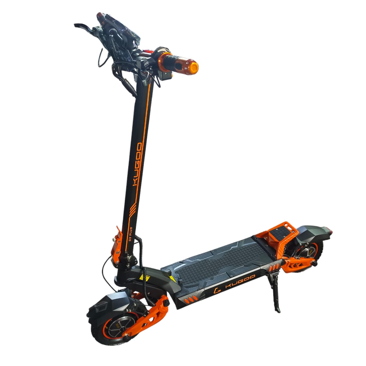 Kugoo G3 Plus 2000W electric scooter with wide deck angled view
