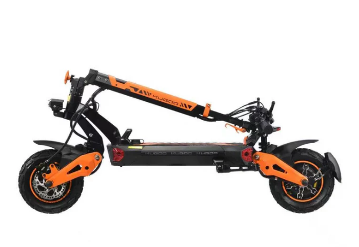 Kugoo G5 Pro Max foldable dual motor electric scooter in folded position