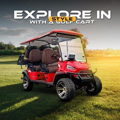 RockFlock Six Seater High Quality Golf Cart With Sound Bar