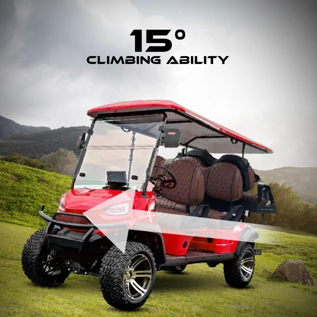GIGILHUB Six Seater High Quality Golf Cart With Sound Bar