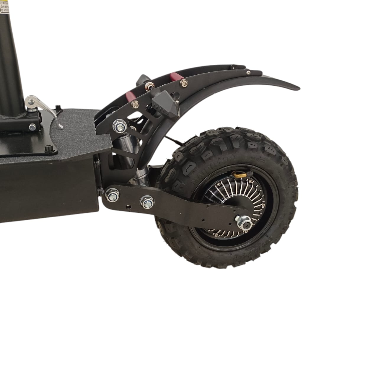WindHorse H2 rear suspension and off-road tire