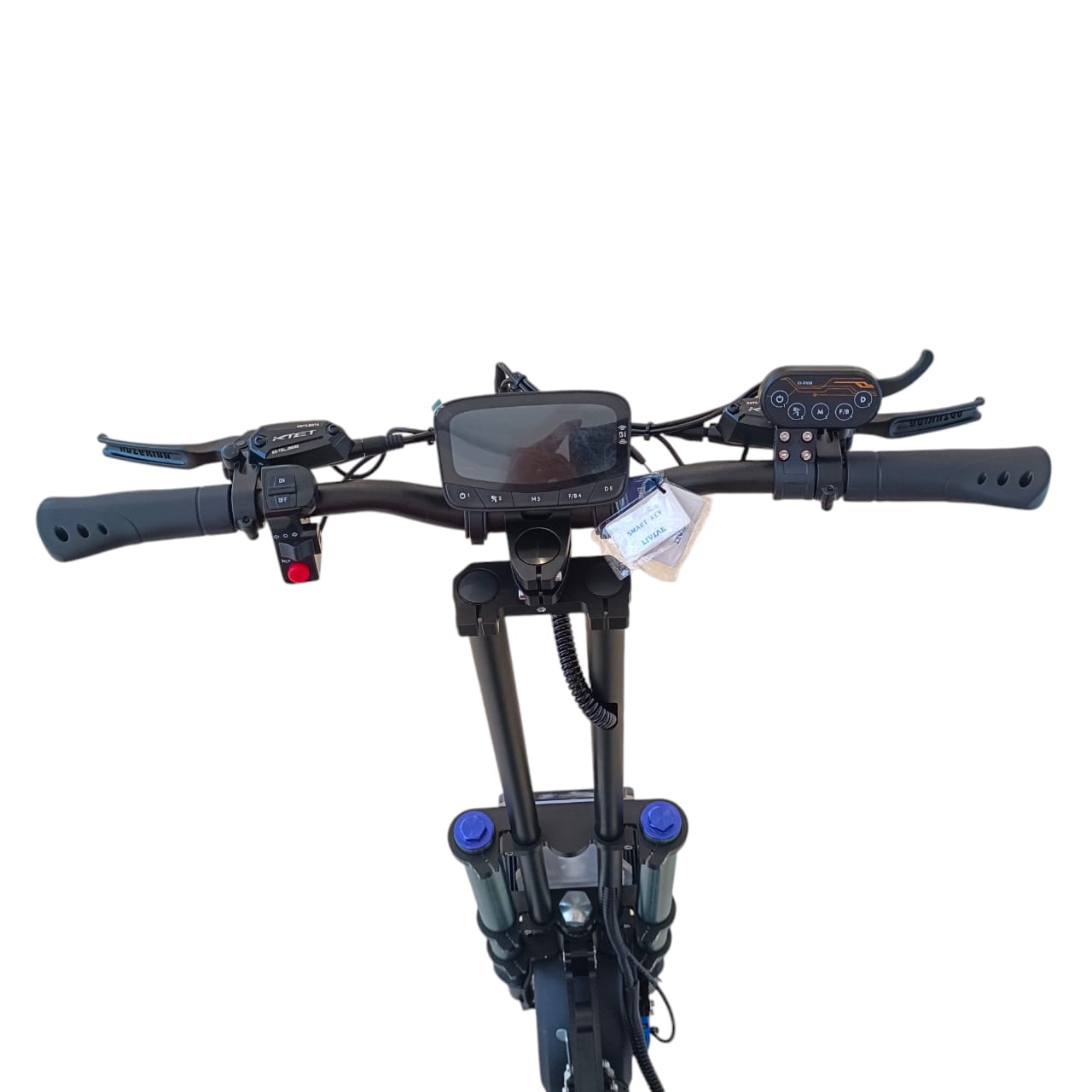 Display screen and handle bar with NFC Key