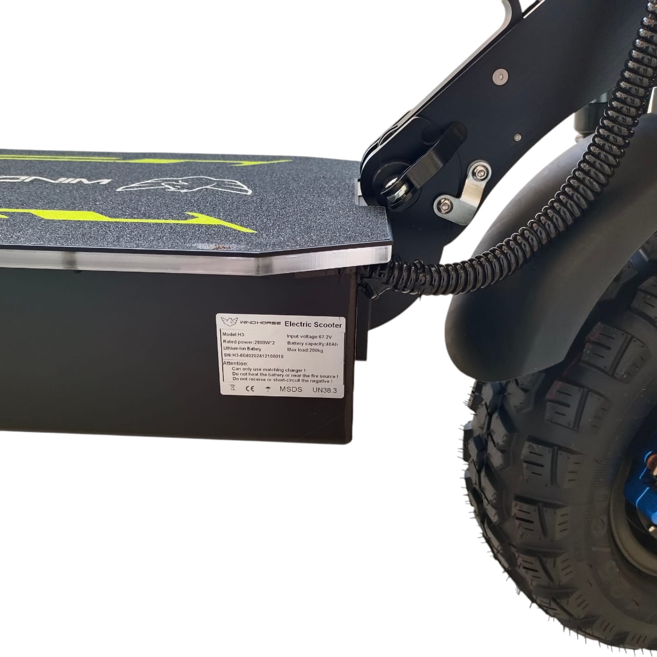 Windhorse H3 Dual Motor & Dual Suspension Powerful Adventure E-Scooter with Hydraulic Brakes