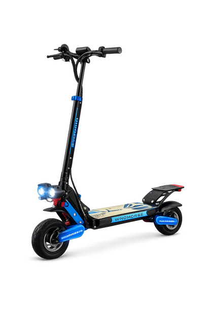 WindHorse H7 electric scooter front angle blue