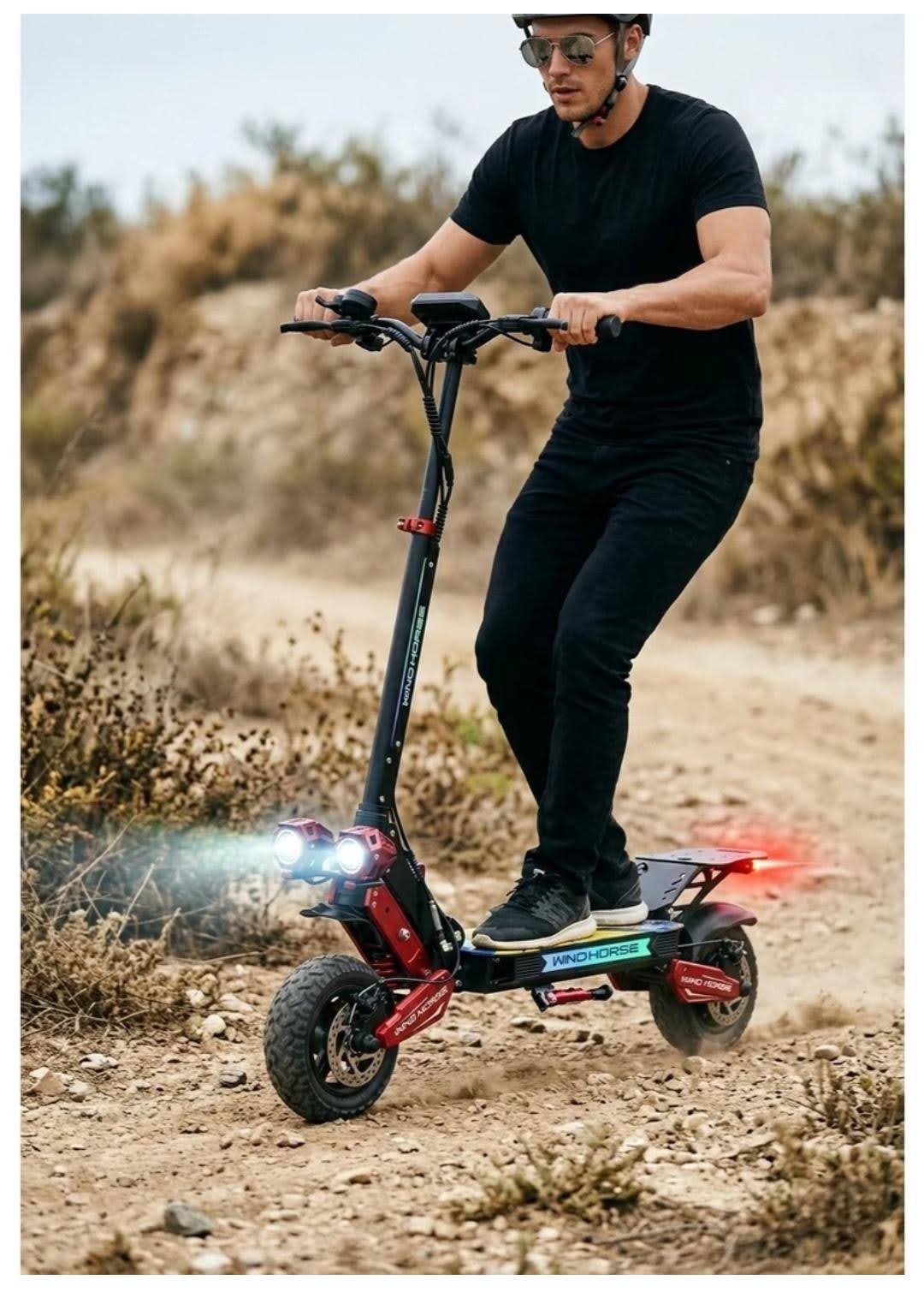 WindHorse H7 off-road electric scooter riding