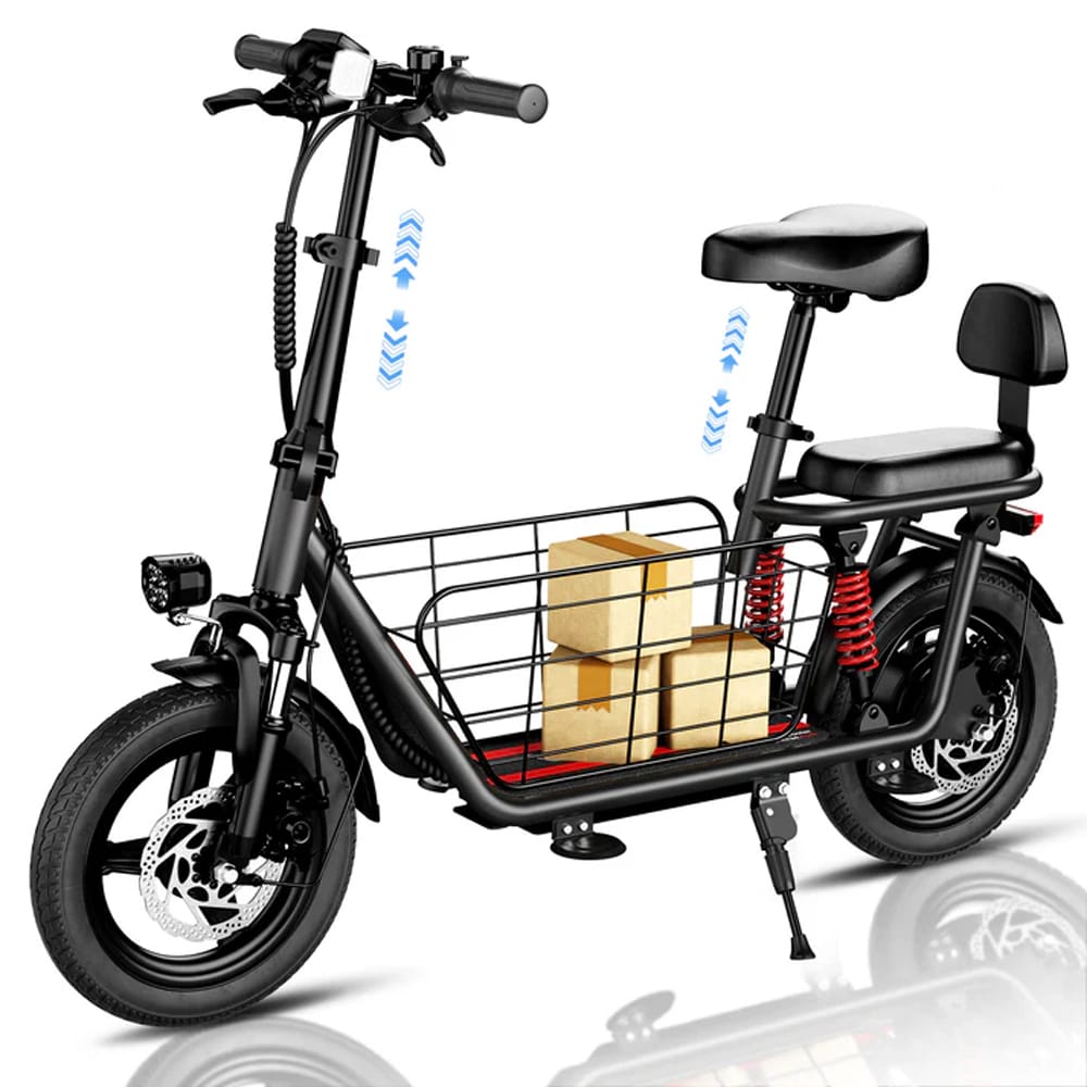 C3 E-scooter with front basket