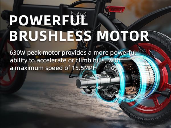 C19 Single Seater Foldable E-Bike with Pedals-GIGILHUB