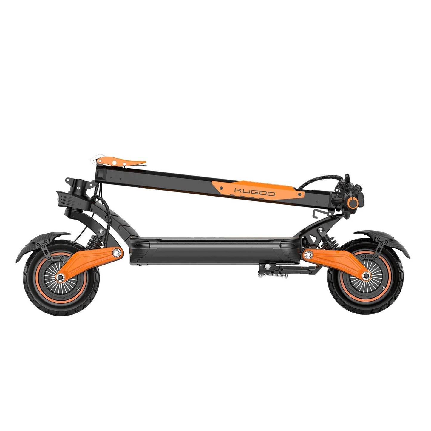 Kugoo LX10 Pro foldable 2800W electric scooter folded for compact storage and transport