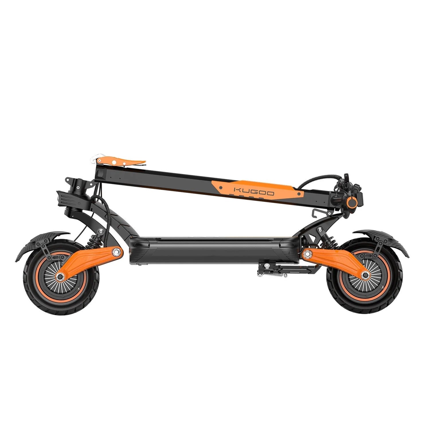 Kugoo LX10 Pro foldable 2800W electric scooter folded for compact storage and transport